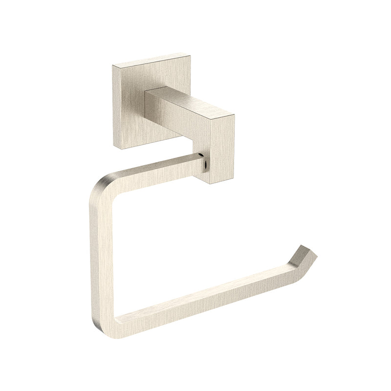 Boston Toilet Paper Holder - Wall Mount - 6" Zinc/Brushed Nickel