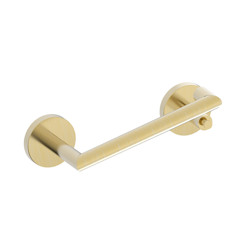 Seattle Pivot Toilet Paper Holder - Wall Mount - 6" Zinc/Stainless Steel/Brushed Brass