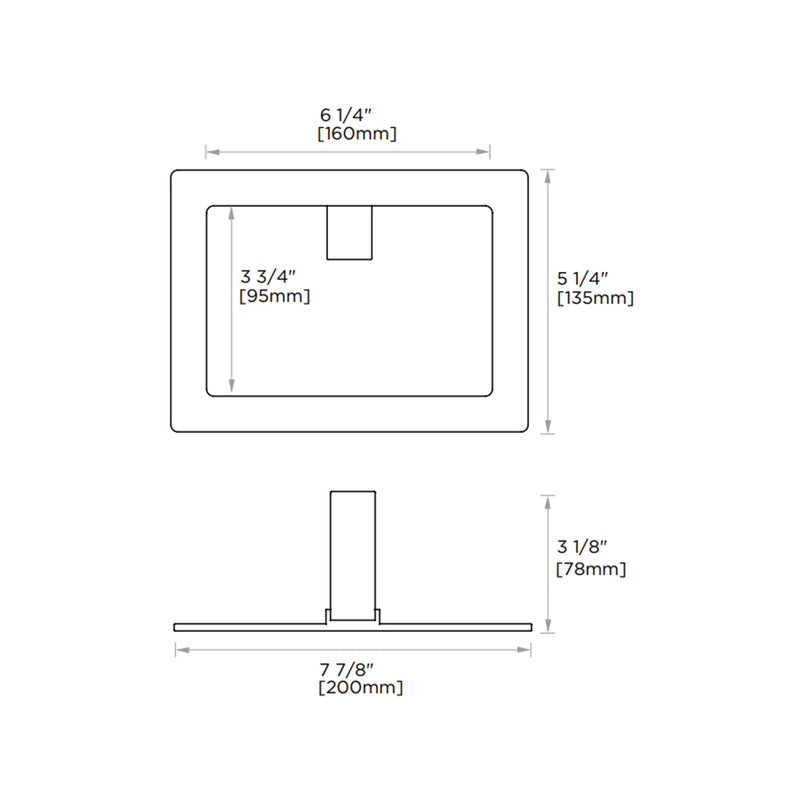 Chicago Towel Ring - Wall Mount - 8" Zinc/Brushed Nickel