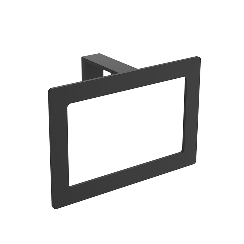 Chicago Towel Ring - Wall Mount - 8" Zinc/Matt Black