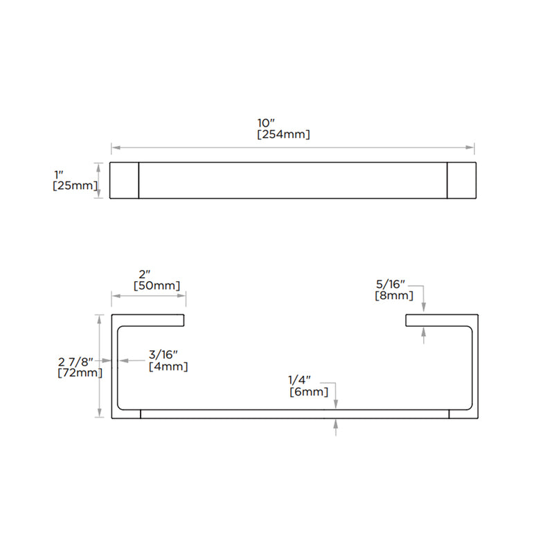 Chicago Towel Ring - Wall Mount - 10" Zinc/Matt Black