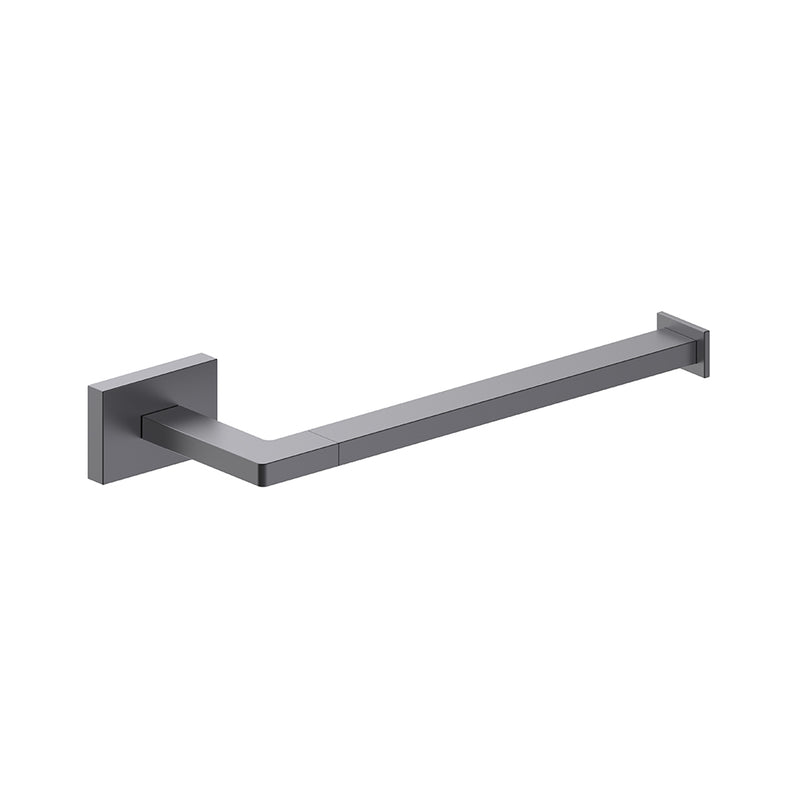 Houston Towel Ring - Wall Mount - 10" Zinc/Matt Black