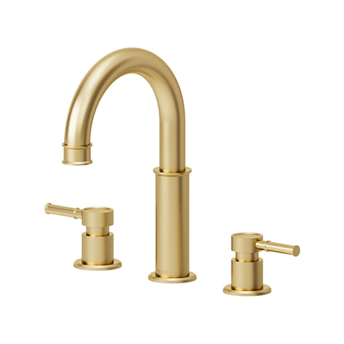 Alyss Bathroom Faucet without Drain - Widespread - 8" Brass/Brushed Gold