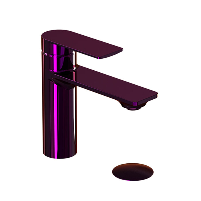 Glam Bathroom Faucet with Drain - Single Hole - 6" Brass/Polished Purple