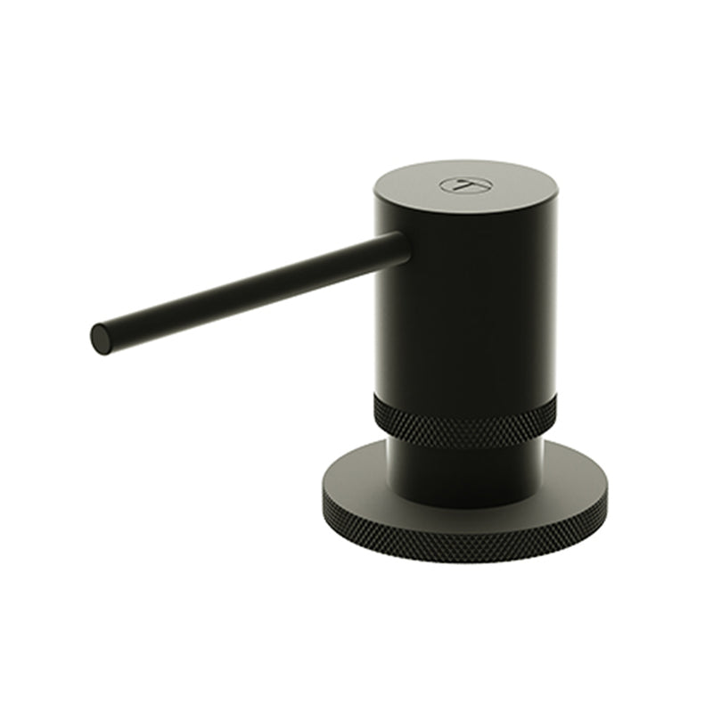 Bellacio-F Kitchen Soap Dispenser - Built-In - 4" Brass/Matt Black