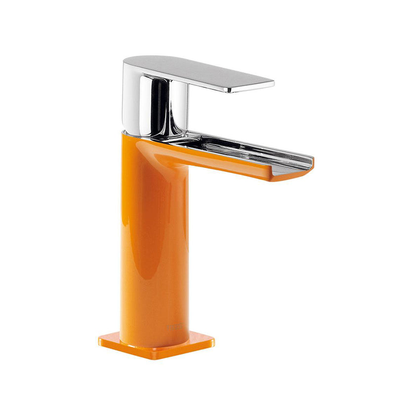 Loft Waterfall Bathroom Faucet - Single Hole - 6" Brass/Orange - Last Unit Special Offer