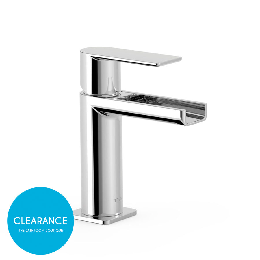 Loft Waterfall Bathroom Faucet - Single Hole - 6" Brass/Polished Chrome (Final Sale)