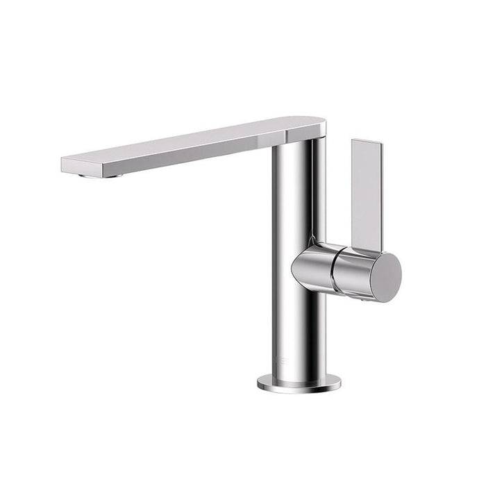 Project-tres Bathroom Faucet - Single Hole - 7" Brass/Polished Chrome