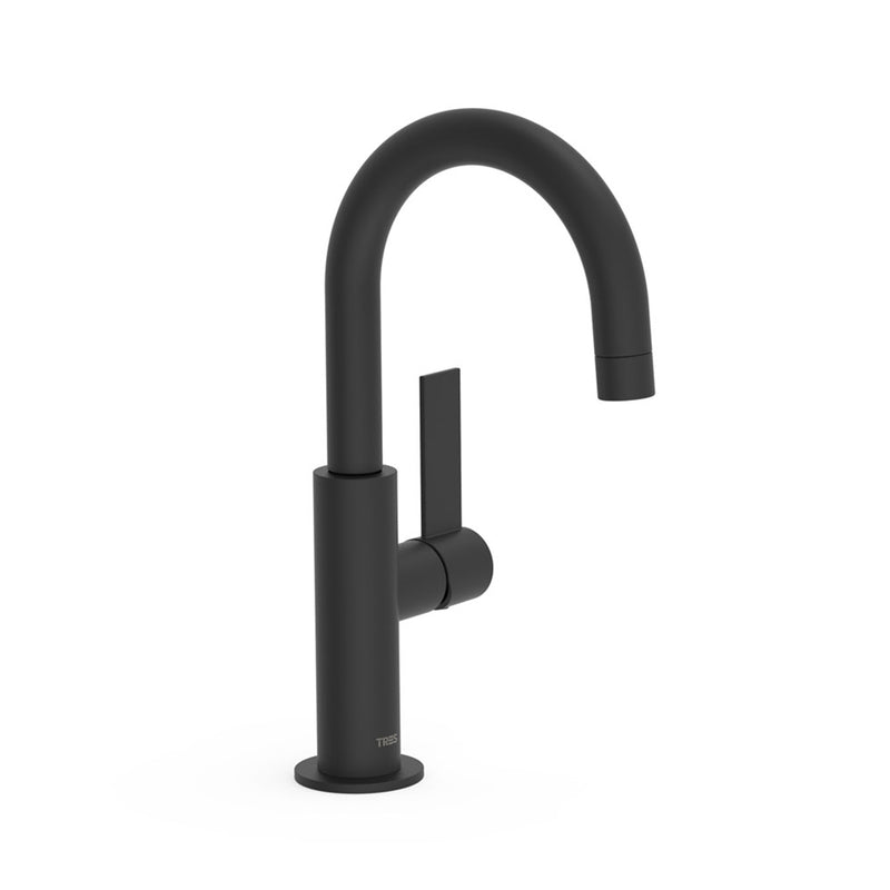Project-tres Bathroom Faucet - Single Hole - 11" Brass/Matt Black