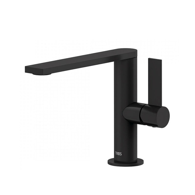 Project-tres Bathroom Faucet - Single Hole - 7" Brass/Matt Black