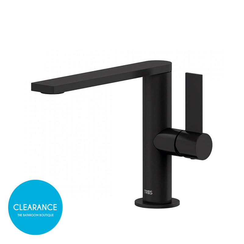 Project-tres Bathroom Faucet - Single Hole - 7" Brass/Matt Black (Final Sale)