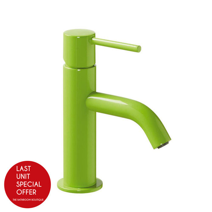 Study Bathroom Faucet - Single Hole - 7" Brass/Green - Last Unit Special Offer