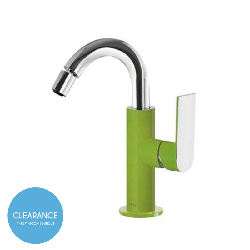 Loft Bidet Faucet - Single Hole - 9" Brass/Green (Final Sale)