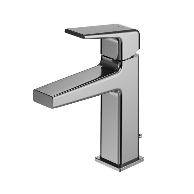 Gb Bathroom Faucet - Single Hole - 9" Brass/Polished Chrome