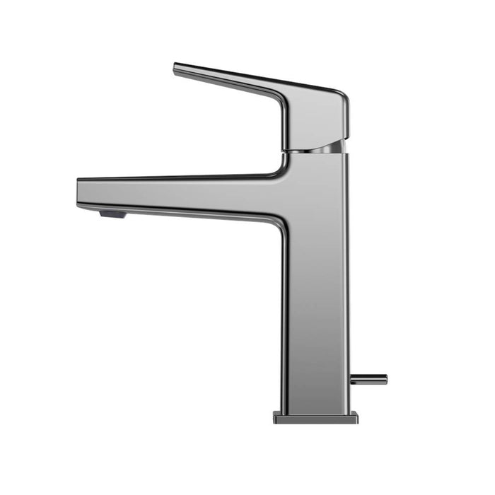 Gb Bathroom Faucet - Single Hole - 9" Brass/Polished Chrome