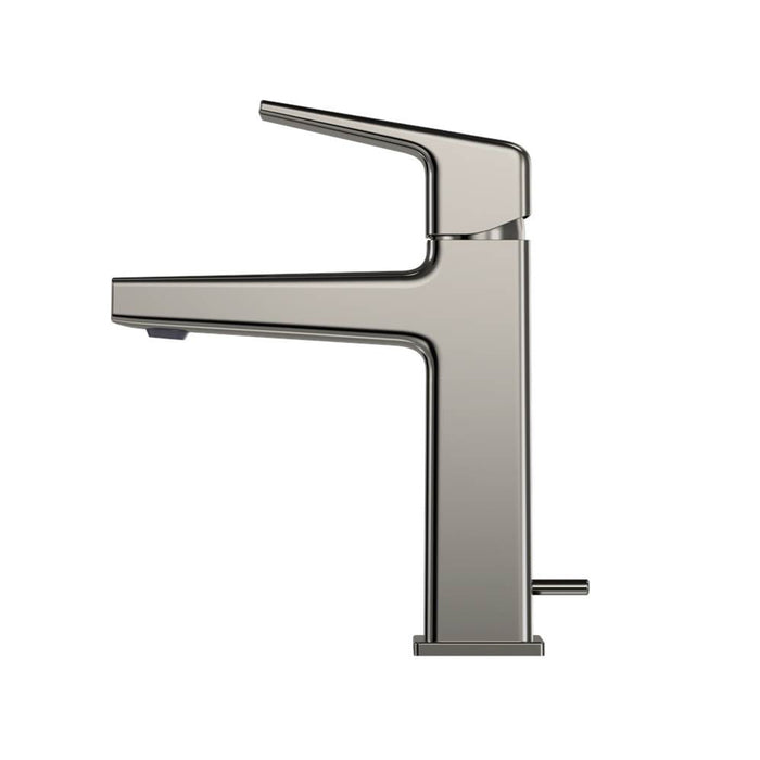 Gb Bathroom Faucet - Single Hole - 9" Brass/Polished Nickel