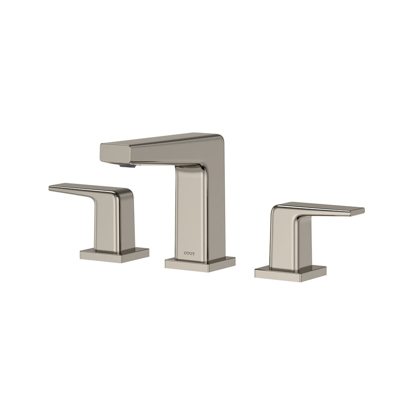 Gb Bathroom Faucet - Widespread - 8" Brass/Polished Nickel