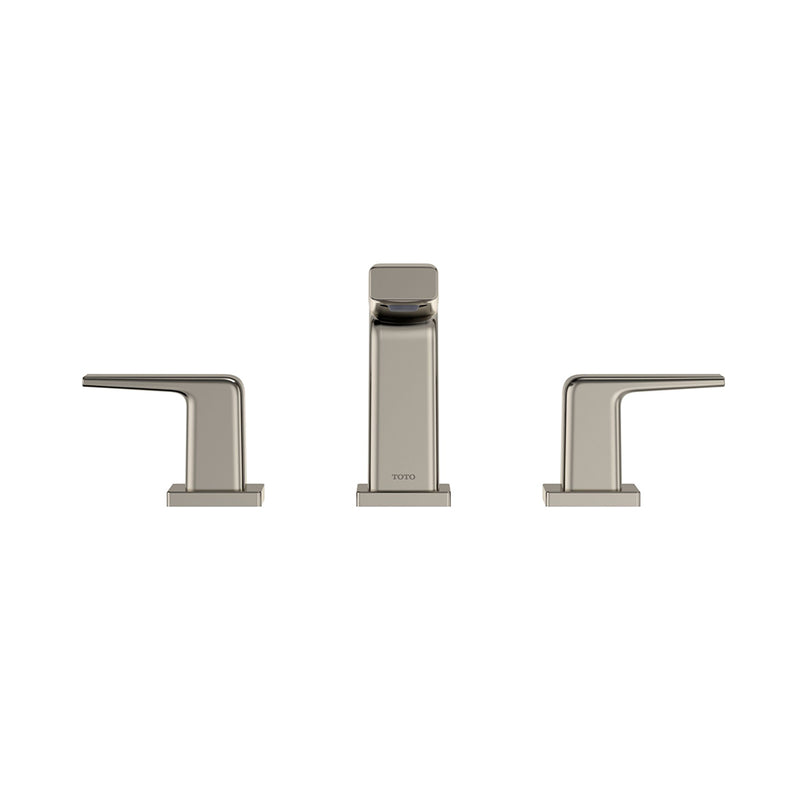 Gb Bathroom Faucet - Widespread - 8" Brass/Polished Nickel