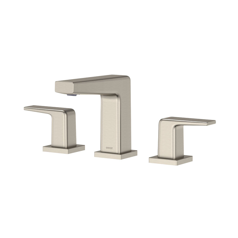 Gb Bathroom Faucet - Widespread - 8" Brass/Brushed Nickel