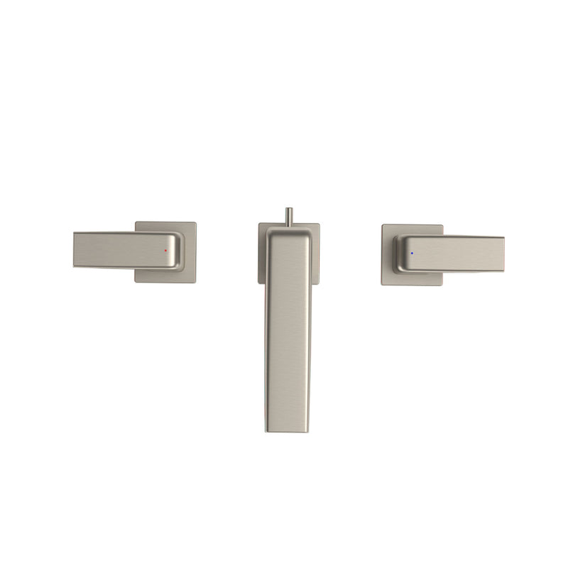 Gb Bathroom Faucet - Widespread - 8" Brass/Brushed Nickel