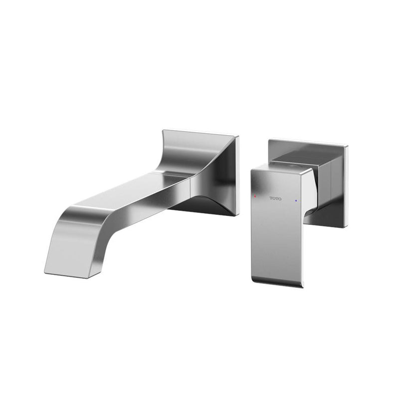 Gc Bathroom Faucet - Wall Mount - 5" Brass/Polished Chrome