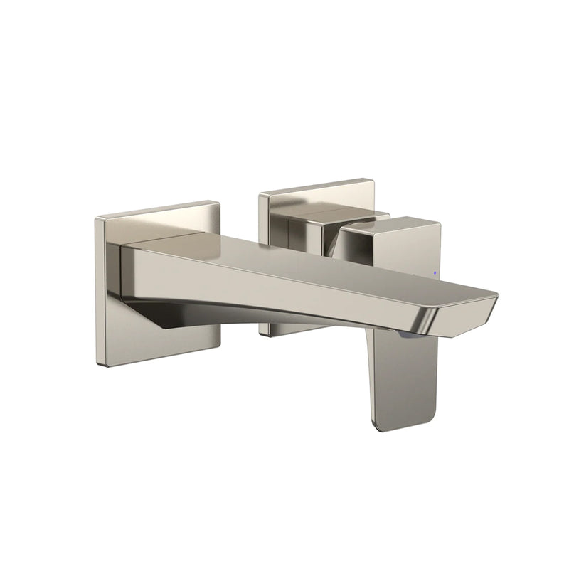 Ge Bathroom Faucet - Wall Mount - 5" Brass/Polished Nickel