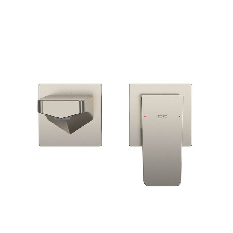 Ge Bathroom Faucet - Wall Mount - 5" Brass/Polished Nickel