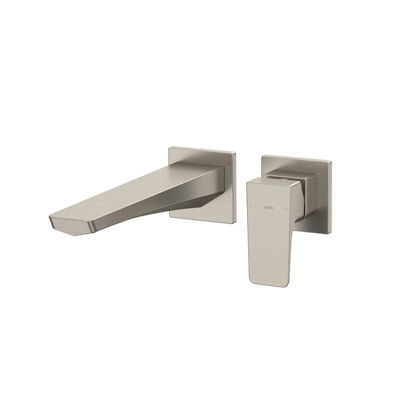 Ge Bathroom Faucet - Wall Mount - 5" Brass/Brushed Nickel