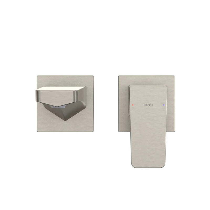 Ge Bathroom Faucet - Wall Mount - 5" Brass/Brushed Nickel