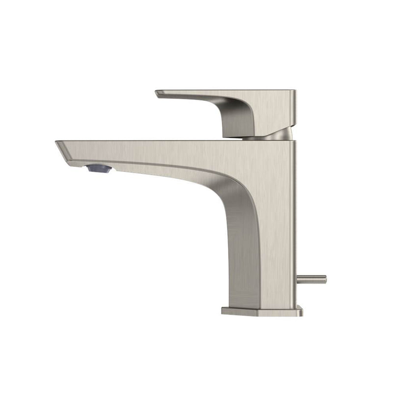 Ge Bathroom Faucet - Single Hole - 7" Brass/Brushed Nickel