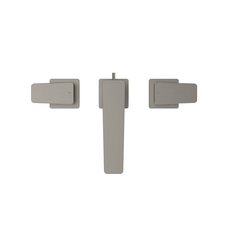 Ge Bathroom Faucet - Widespread - 8" Brass/Brushed Nickel