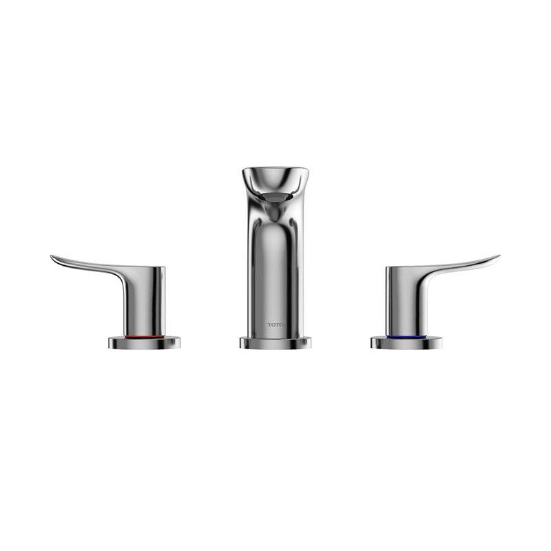 Go Bathroom Faucet - Widespread - 8" Brass/Polished Chrome