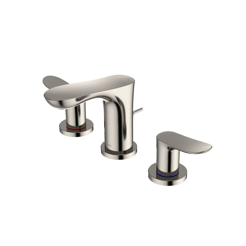 Go Bathroom Faucet - Widespread - 8" Brass/Polished Nickel