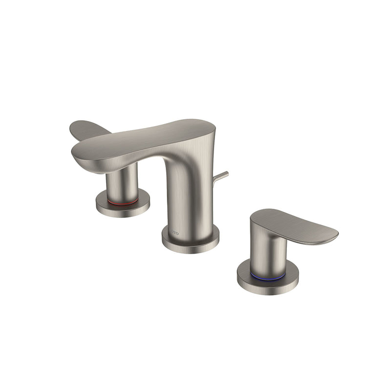 Go Bathroom Faucet - Widespread - 8" Brass/Brushed Nickel