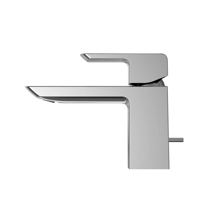 Gr Bathroom Faucet - Single Hole - 6" Brass/Polished Chrome