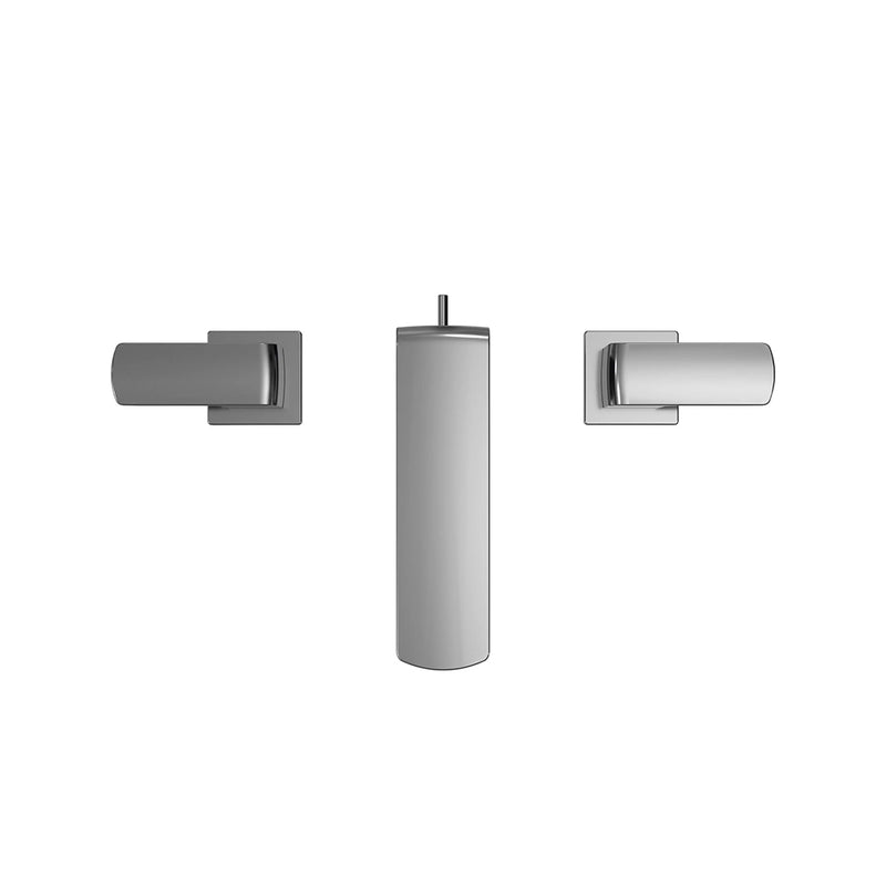 Gr Bathroom Faucet - Widespread - 8" Brass/Polished Chrome