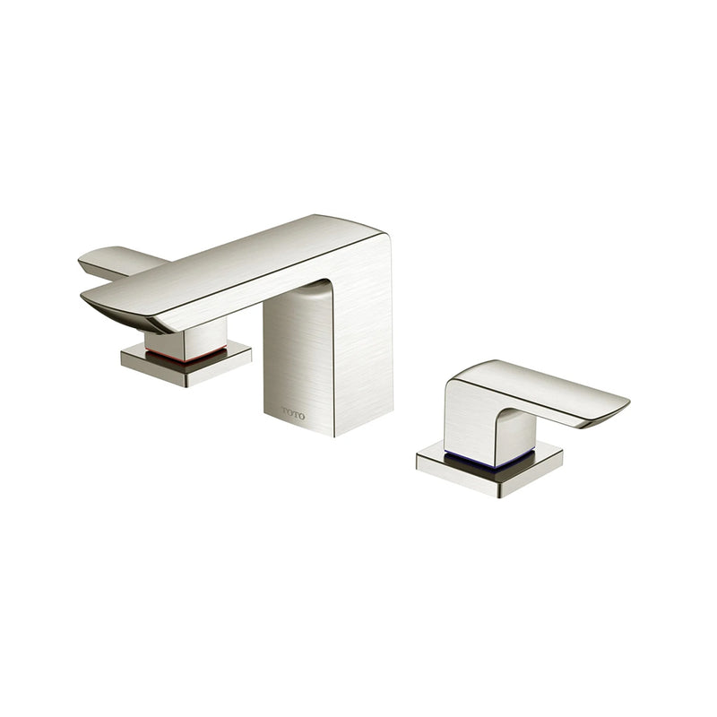 Gr Bathroom Faucet - Widespread - 8" Brass/Polished Nickel