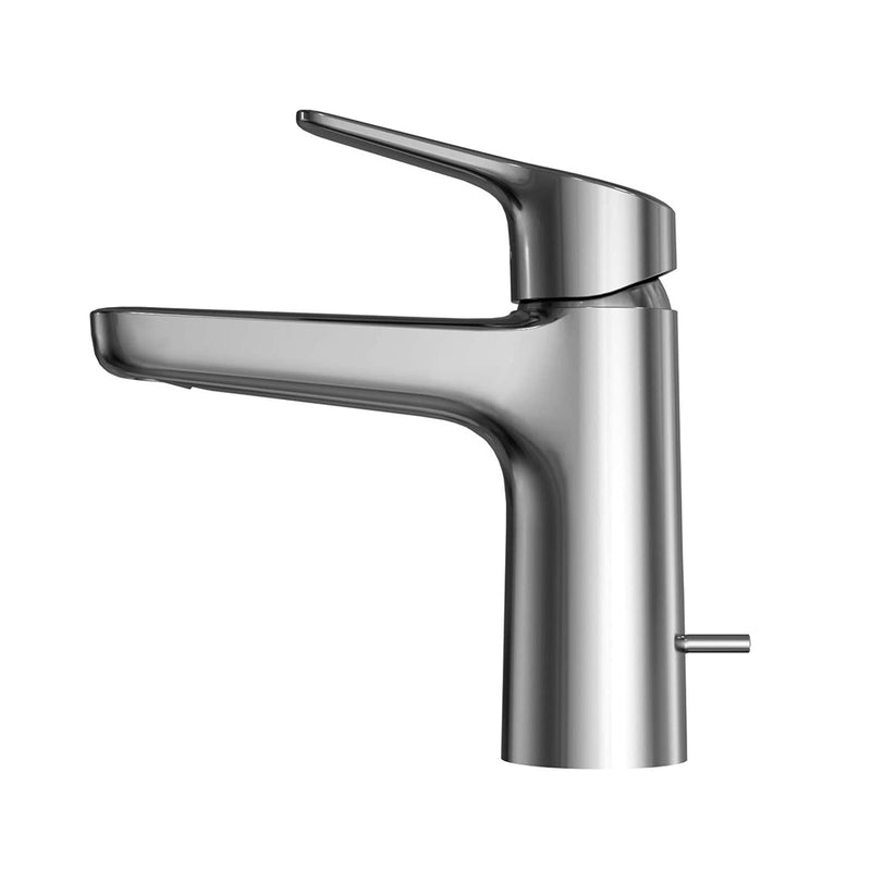 Gs Bathroom Faucet - Single Hole - 7" Brass/Polished Chrome