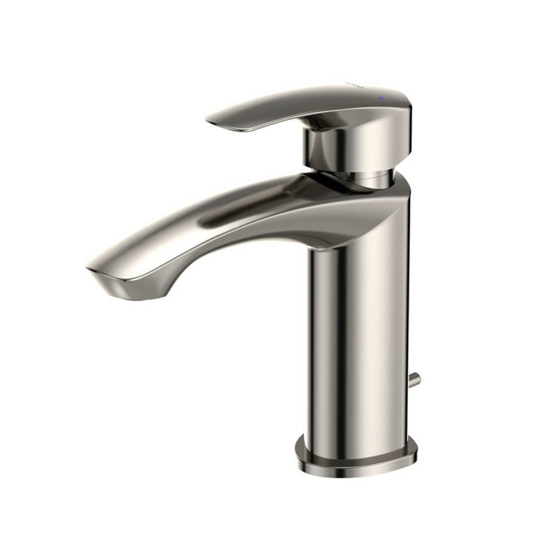 Gm Bathroom Faucet - Single Hole - 7" Brass/Polished Nickel