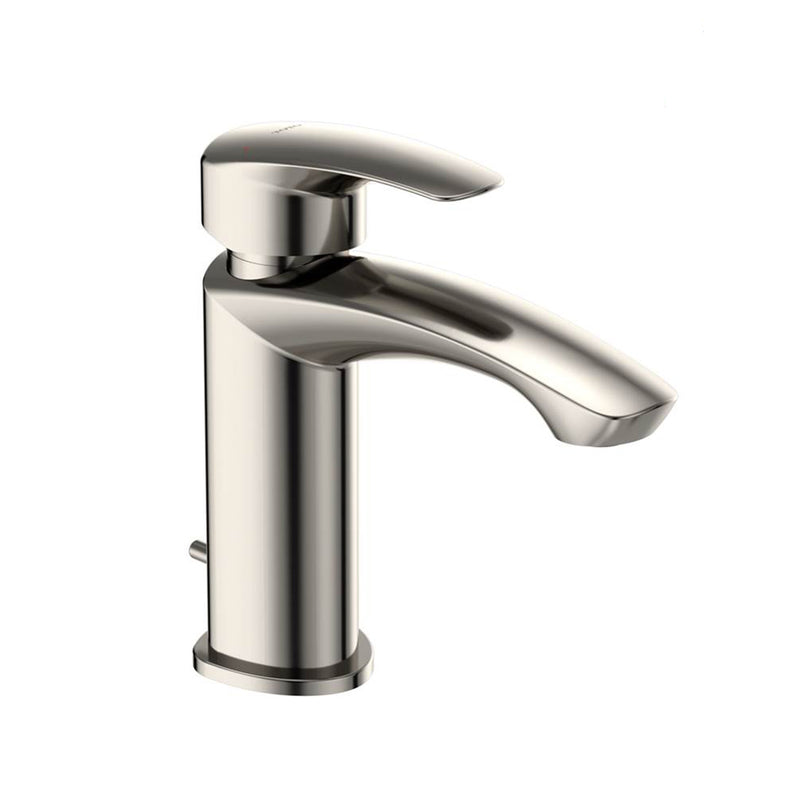 Gm Bathroom Faucet - Single Hole - 7" Brass/Polished Nickel