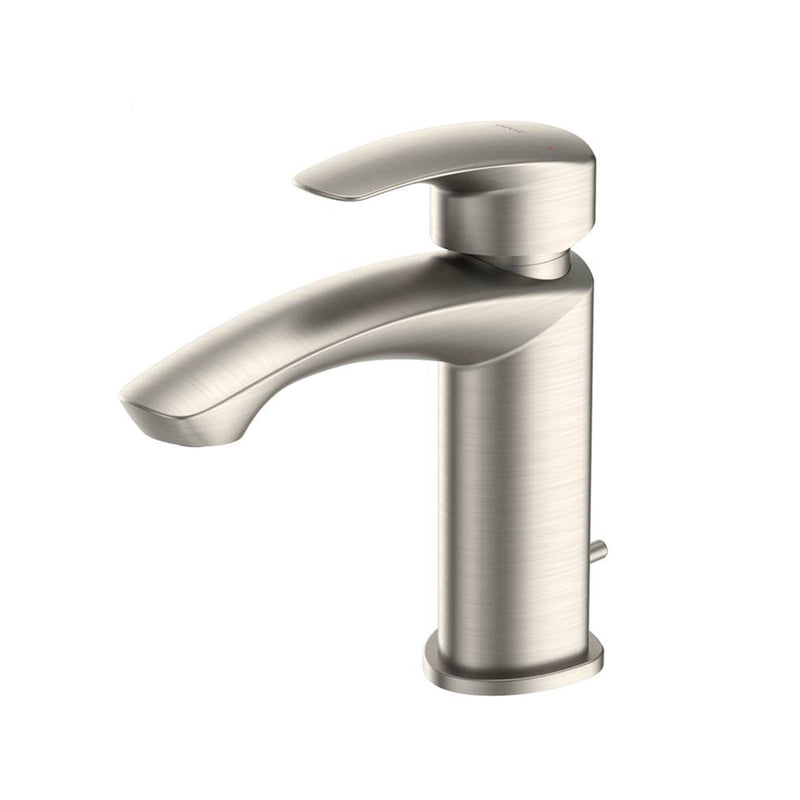 Gm Bathroom Faucet - Single Hole - 7" Brass/Brushed Nickel