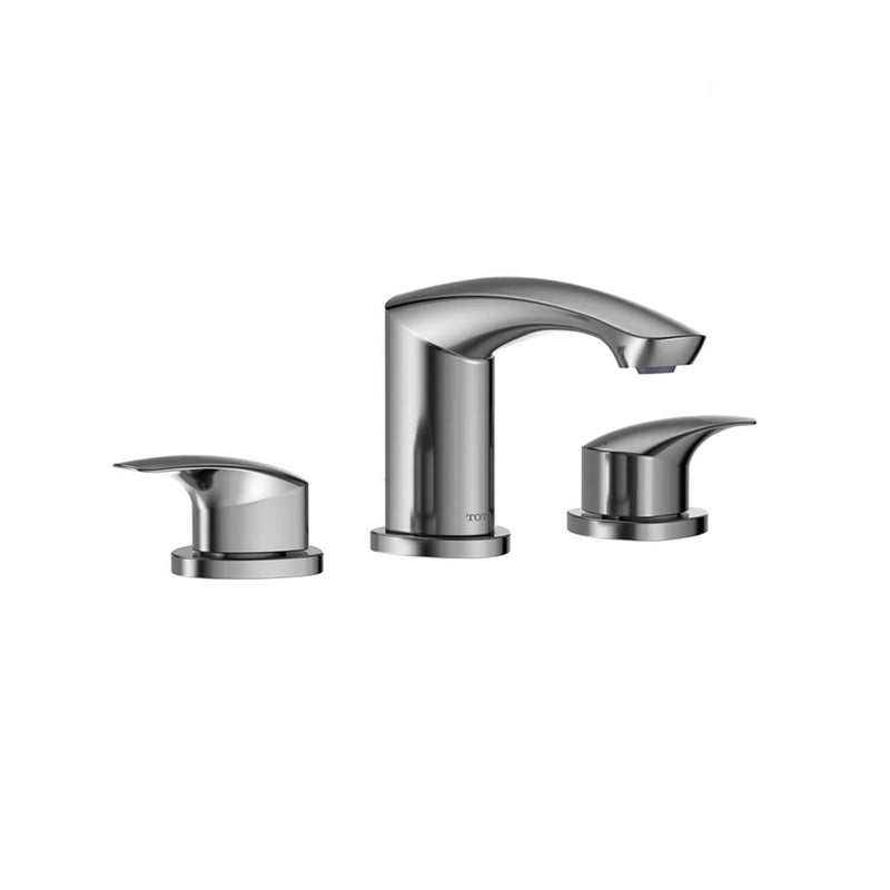 Gm Bathroom Faucet - Widespread - 8" Brass/Polished Chrome