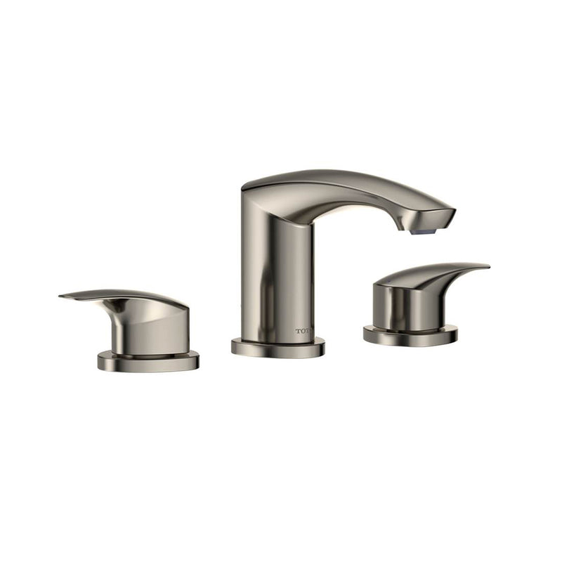 Gm Bathroom Faucet - Widespread - 8" Brass/Polished Nickel