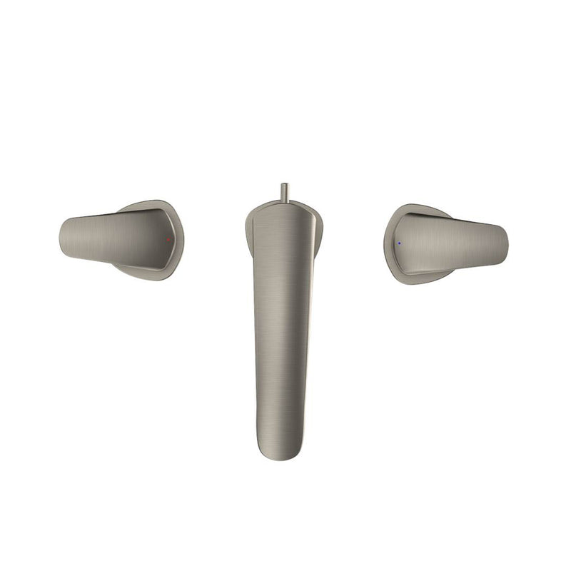 Gm Bathroom Faucet - Widespread - 8" Brass/Brushed Nickel