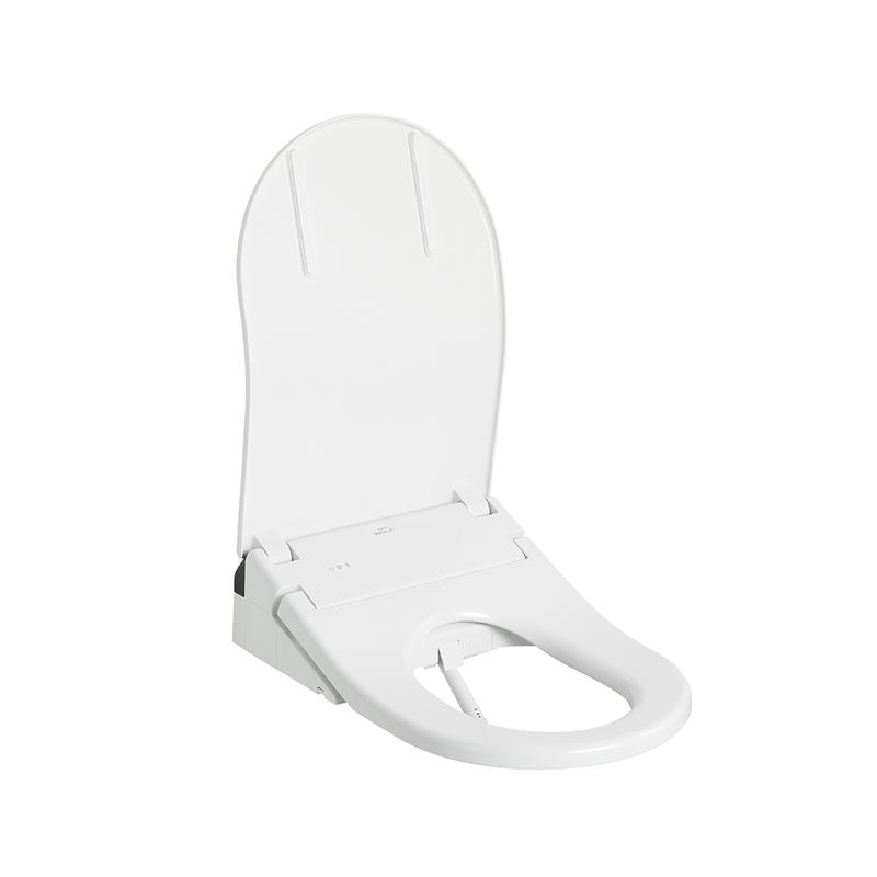 Washlet + RX D-Shape Electronic Bidet Seat - Toilet Mount - 16" Plastic/Cotton
