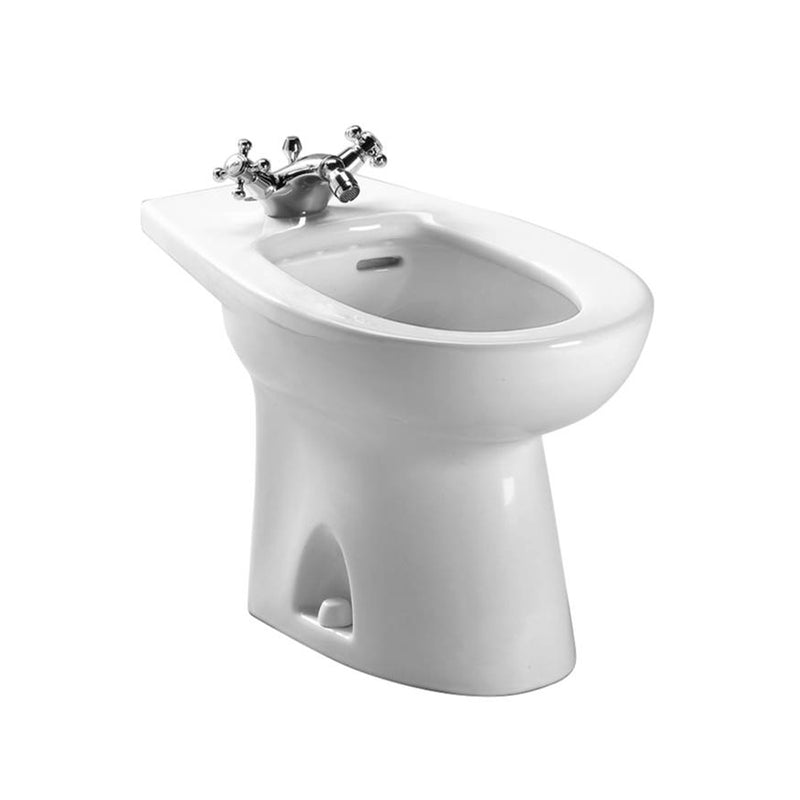 Piedmont Bidet - Floor Mount - 14" Vitreous china/Cotton