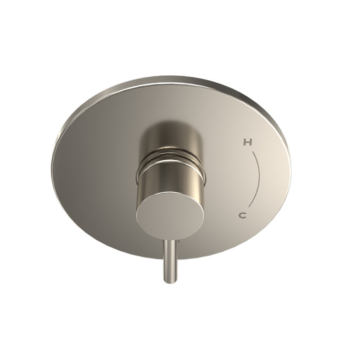 G Complete Pressure Balance Shower Mixer - Wall Mount - 8" Brass/Polished Nickel