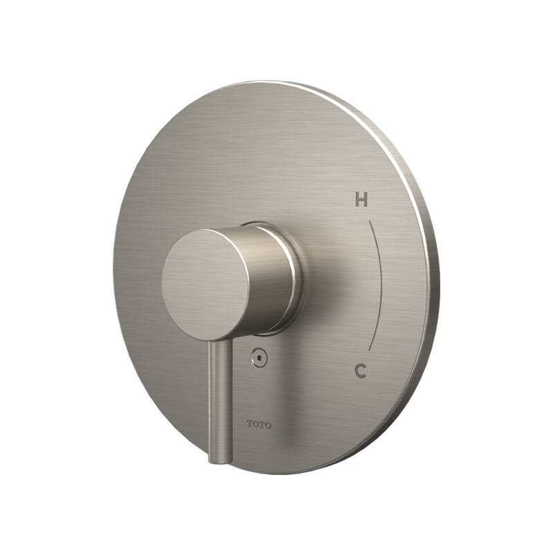 G Complete Pressure Balance Shower Mixer - Wall Mount - 8" Brass/Brushed Nickel