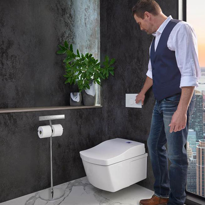 Neorest EW Dual Flush One Piece Toilet - Wall Mount - 17" Vitreous China/Cotton