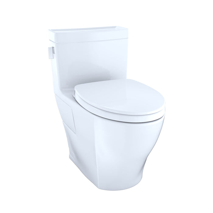 Legato Elongated Complete One Piece Toilet - Floor Mount - 16" Vitreous China/Cotton